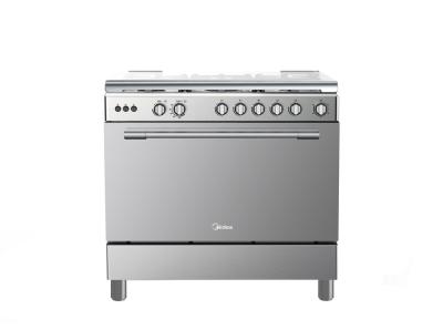 فرن غاز ميديا 60×90 وش استيل الجوانب سلفر شبك عريض امان 36LMG5G022