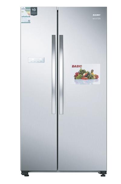 ثلاجة بيسك بابين جانبية انفرتر ستانلس - BRSS-IH850DSW