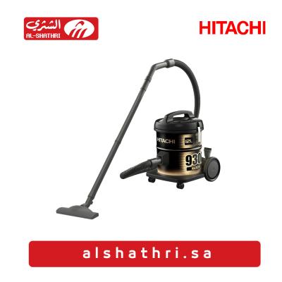 مكنسة برميل هيتاشي 12 لتر – 1600 وات – اسود : CV 930FSS220BK(ME)